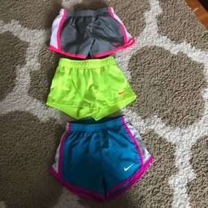 3T nike girls shorts 3 pairs